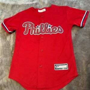 Genuine Merchandise Red Phillies Kids Jersey